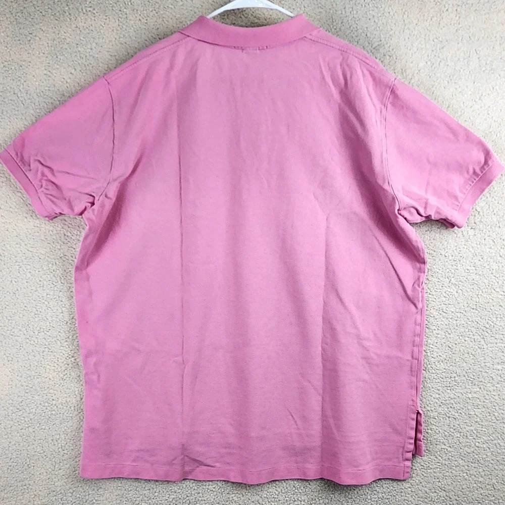 Polo Ralph Lauren Classic Pique Polo Shirt Mens XXL Pink Short Sleeve Preppy